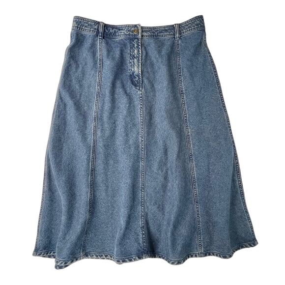 Charter Club Dresses & Skirts - GEORGINA | Vintage Size 12 Medium Wash Denim Midi Maxi Skirt